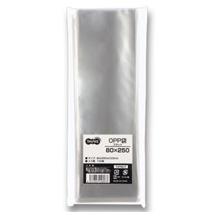 (まとめ) TANOSEE OPP袋 フラット 80×250mm 1パック(100枚) 【×20セット】