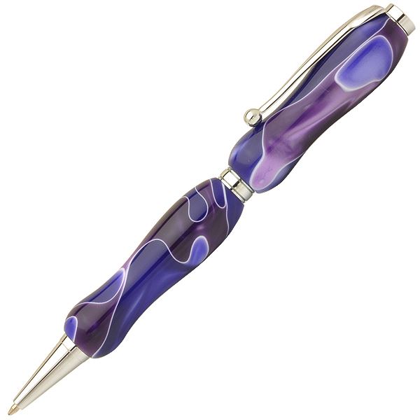 アクリル繊維ボールペン/文房具 【カシスパープル Purple】 差し交わす印字機 芯：0.7粍 日本製 文具 執務室設備 『Marble Pen』