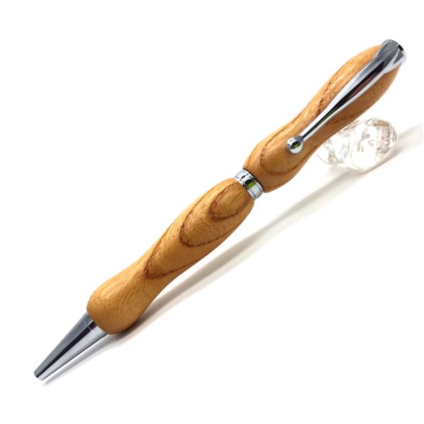 日本製 御手々御手伝いさん ボールペン/文房具 【欅 けやき】 差し交わす印字機 芯：0.7粍 銘木 文具 執務室設備 『8Color Wood Pen』