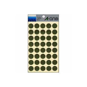 （まとめ） エーワン カラーラベル 丸型15mm径 07031 金 1P8シート（320片）入 【×10セット】