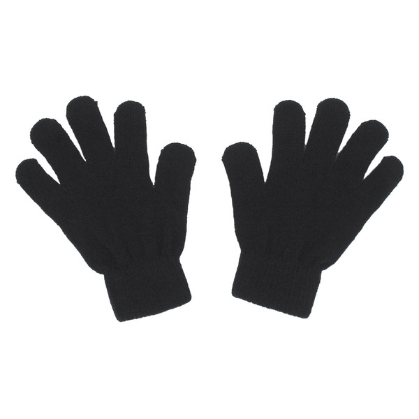 (まとめ)アーテック カラーのびのび手袋 【子供用サイズ】 アクリル製 ブラック(黒) 【×50セット】 5,831円