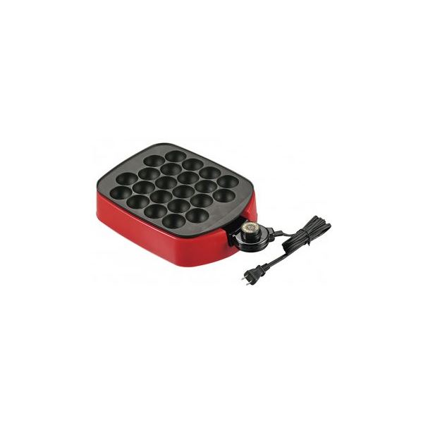 電気 たこ焼き器/調理家電 【310×235×85mm】 日本製 温度調節機能付き アルミ 『ツーツーにこにこたこやきちゃん早焼き』 4,530円
