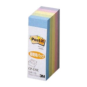 （まとめ） 住友スリーエム カラーキューブ 蛍光／パステルカラーシリーズ CP-13SE パステルカラー5色 1個入 【×10セット】
