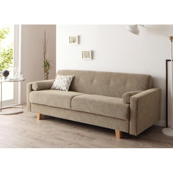 【楽天市場】【ポイント10倍】ソファーベッド【Ohquist】ベージュミックス デザインソファベッド・シンプルモダン【Ohquist】オーキ