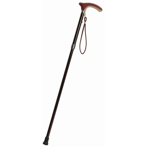 数量限定 ポイント10倍 軽量カーボン 高級革巻きステッキ Ksab Lg2101c クロスレッド 最高の Kaliaren Com