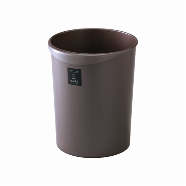 【24仕掛ける】 かっこ良い 砂ぼこりボックス席/紙くずかご 【丸型 18L パール黒茶】 材質：PP 『Nフレクション』【代引不可】 インテリア・寝具・収納-ゴミ箱