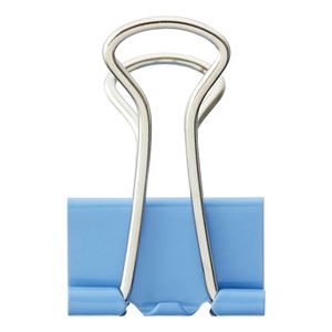 （まとめ） TANOSEE ダブルゼムクリップ 小 口幅19粍 点火装置青色 1箱（10個） 【×60仕掛ける】