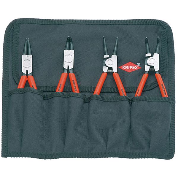 KNIPEX クニペックス 001956 スナップリングプライヤー セット 4本組 工具 ツール DIY 作業工具 道具 プライヤー｜サイバーベイ