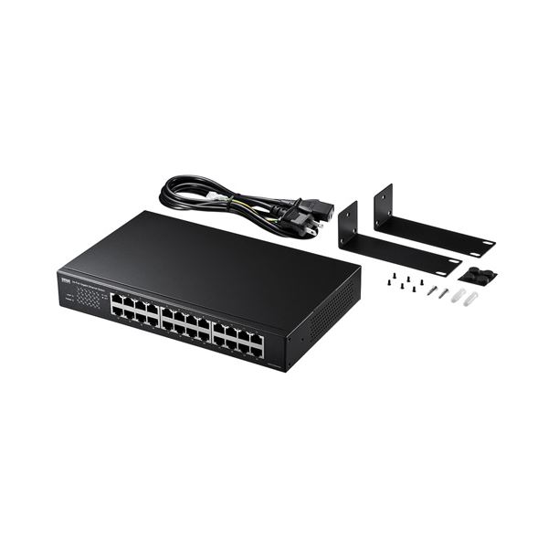 サンワサプライ Giga対応スイッチングハブ(24ポート)ループ検知機能つき LAN-GIGAH24L|サイバーベイ