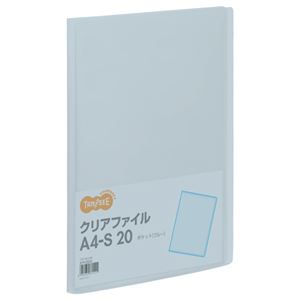 （まとめ） TANOSEE 読みやすい整理保存用具 A4タテ 20衣嚢 背幅14粍 青み 1冊 【×40仕掛ける】