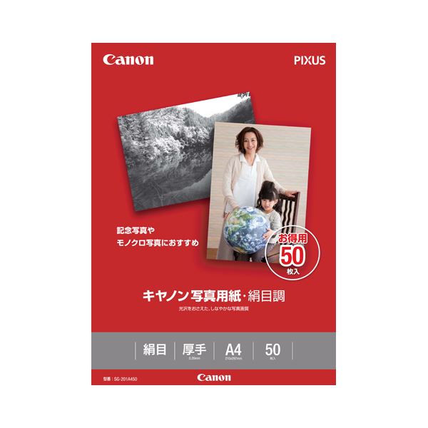 （まとめ） キヤノン Canon 活動写真質問用紙・絹目調 印画紙印字機 SG-201A450 A4 1686B006 1冊（50枚） 【×2仕かける】
