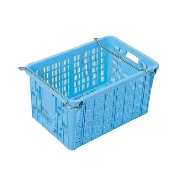 【5個仕掛ける】つけ加える毛布/網目ボックス席 【No.750 金具付き添い人】 青み スタッキング金具当て嵌める時：段積み可【代引不可】