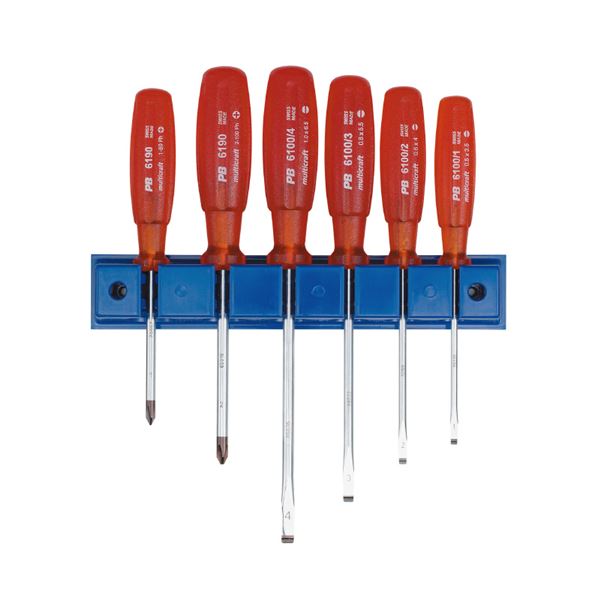 PB SWISS TOOLS 6244 マルチクラフト ドライバーセット ホルダー付 工具 ツール DIY 作業工具 道具 ドライバー｜サイバーベイ