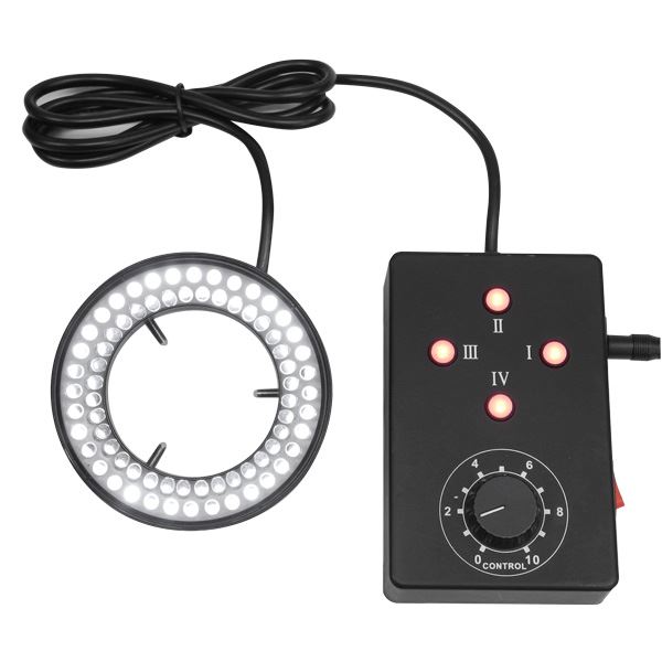 アームスシステム LED-R72 もの忠実やかマイクロスコープ用LED輪っか照明装置（白いことLED72個 4取りわける照らしだす型）