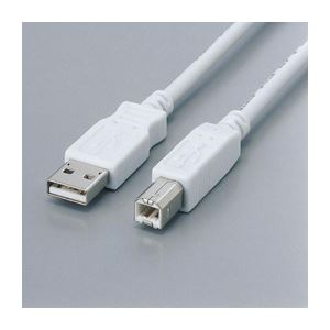(まとめ)エレコム フェライト内蔵USBケーブル USB2-FS05【×5セット】