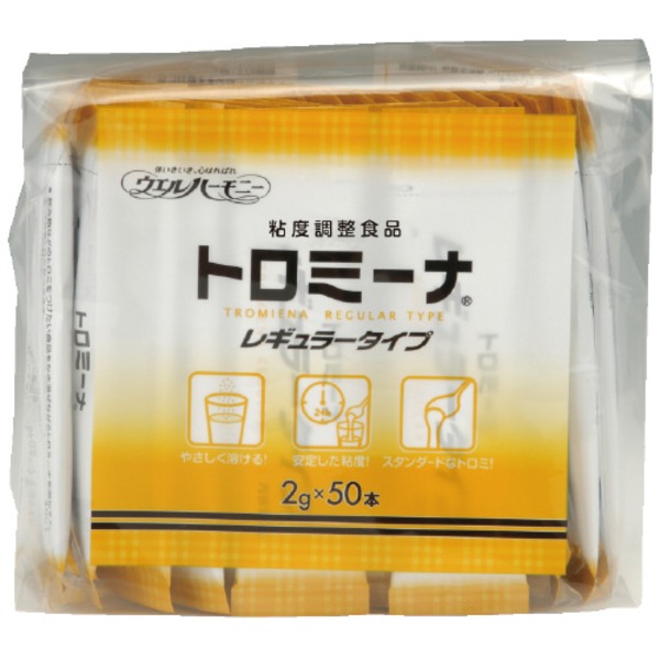（まとめ） ウェルハーモニー トロミーナ レギュラータイプ 2g&times;50本【&times;10セット】｜サイバーベイ