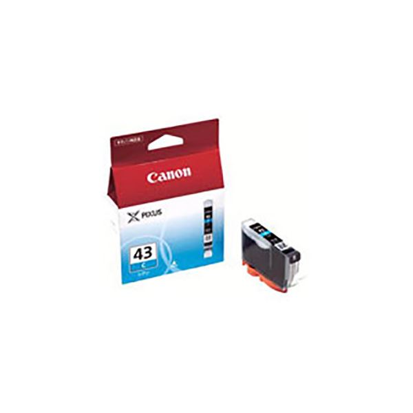 (お勤め用5仕かける) 【完全無欠品】 Canon 加農砲 インキ薬莢/トナーカートリッジ 【6377B001 BCI-43C シアン】 PCサプライ・消耗品-プリンター・FAX用インク-インクカートリッジ