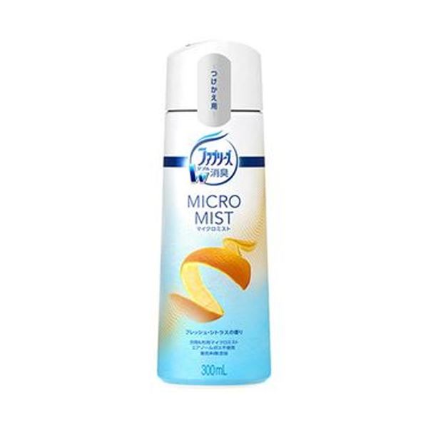 （まとめ）P＆G ファブリーズマイクロミスト フレッシュ・シトラスの芳ばしさ つけかえ用 300ml 1本【×20仕掛ける】