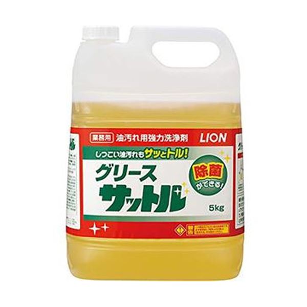 （まとめ）ライオン グリースサットル 5kg 1本【×5セット】