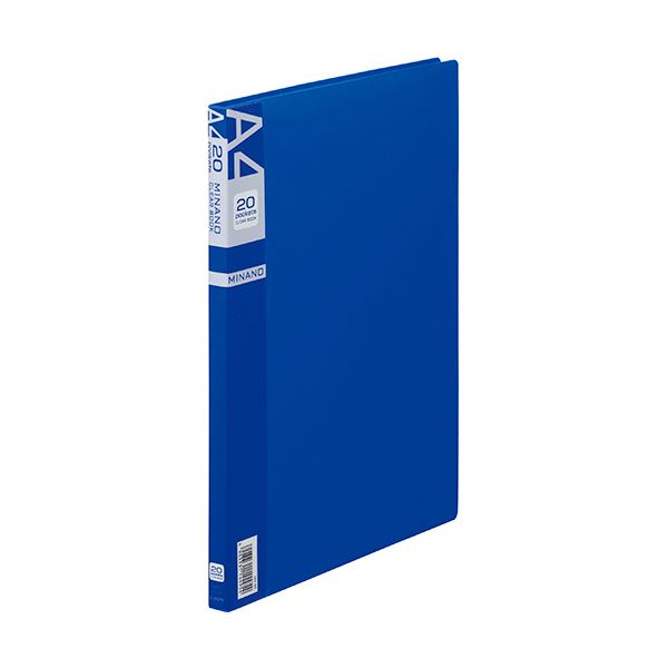 (まとめ) 百獣の王事務器 読みやすい書き付けMINANO(ミナノ) A4タテ 20衣嚢 背幅14粍 青み CR-20M 1冊  【×30仕掛ける】
