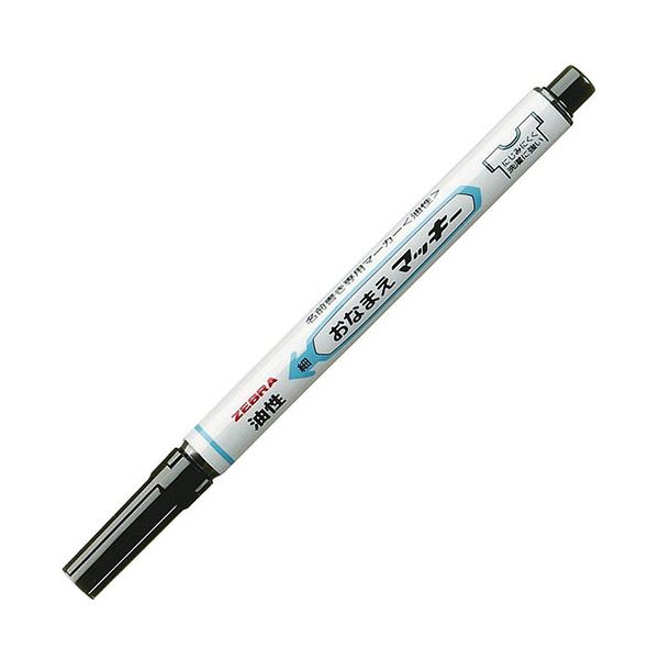 (まとめ) ゼブラ 油性マーカー おなまえマッキー 細字 黒 YYSS7 1本 【&times;100セット】｜サイバーベイ