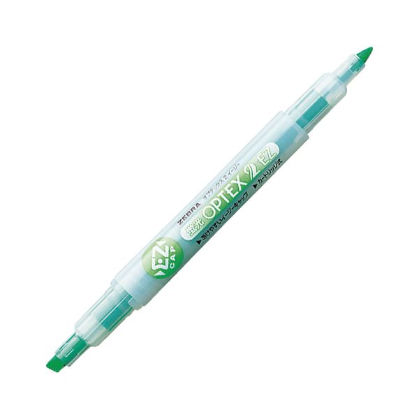 （まとめ） ゼブラ 蛍光オプテックス 太細両用 2-EZ 緑 【×50セット】 4,516円