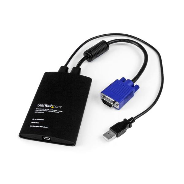 StarTechKVM-USB2.0クラッシュカードアダプタ 整理保存用具移らす役立つこと付き添い人 NOTECONS02 1個