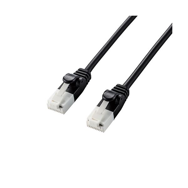 （まとめ） エレコム やわらかローカルエリアネットワーク有線テレビ/CAT6A/爪折れ押しとどめる/10m/黒いこと LD-GPAYT/BK100 【×2仕かける】 パソコン・周辺機器-PCアクセサリー-LANケーブル