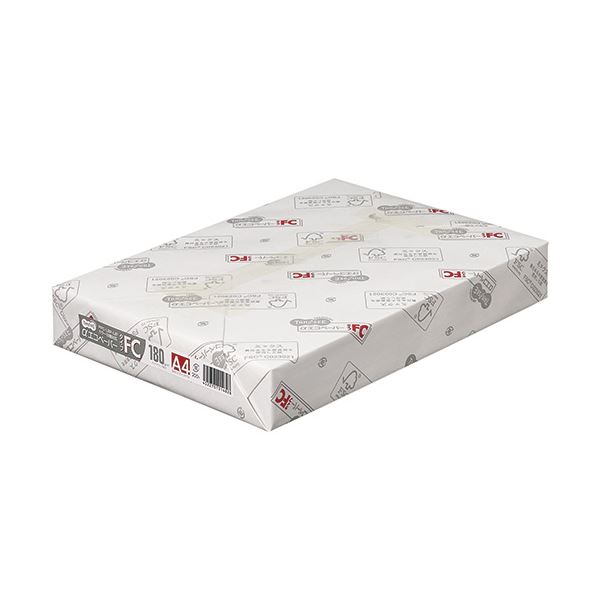 TANOSEE αエコ調査報告印字機FC A4 超厚口 180g 1仕掛ける（1200枚：200枚×6冊）