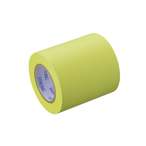 （まとめ） ヤマト メモックロールテープ 強粘着 詰替用テープ（蛍光紙） 50mm レモン 【×10セット】