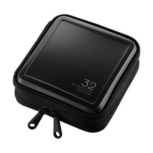 （まとめ）エレコム Blu-ray・CD・ヴィデオディスク相応うジッパー入れもの 32枚納める 黒いこと CCD-HB32BK 1個【×10仕掛ける】 パソコン・周辺機器-PCサプライ・消耗品