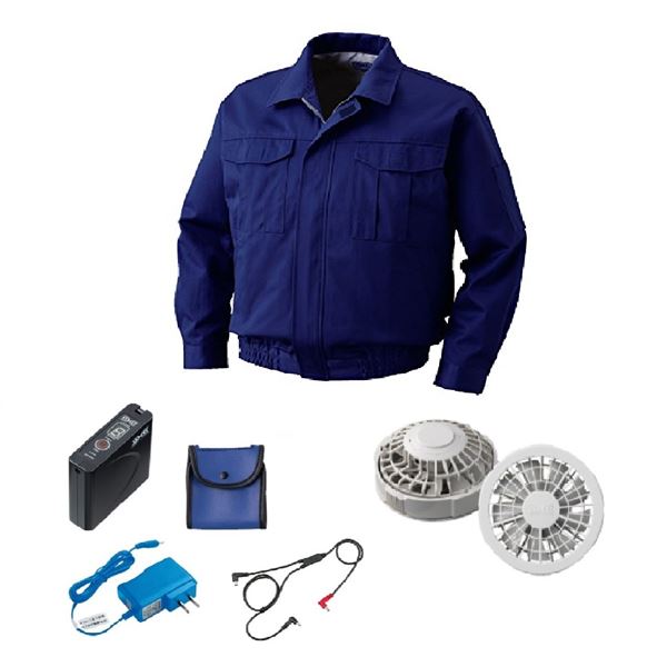 楽天市場】KU92100 空調服 R 綿・ポリ混紡 フルハーネス仕様 FAN2200BR