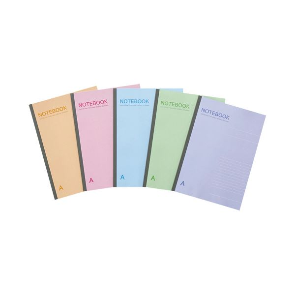 （まとめ）TANOSEE ノートパソ 虚蝉B5 A罫7粍 30枚 5色容器に並べる 1仕掛ける（50冊：5冊×10容器に並べる） 【×3仕掛ける】 日用品雑貨・文房具・手芸-手帳・ノート・紙製品-文房具・事務用品