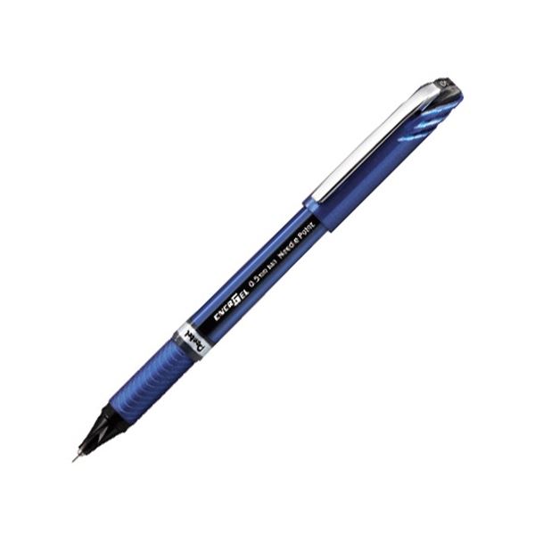(まとめ) ぺんてる ゲルインクボールペン エナージェルユーロ 0.5粍 黒 BLN25-A 1仕掛ける(10本) 【×5仕掛ける】 筆記具-文房具・事務用品