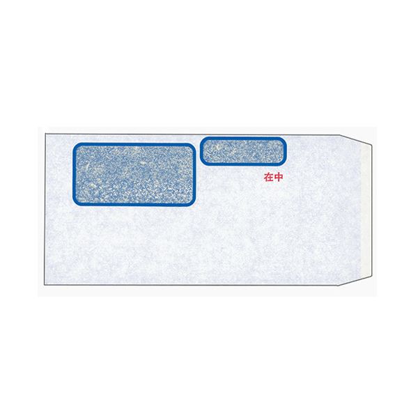 (まとめ) オービック お願いごと書窓付状ぶくろ消印付 230×120粍 MF-11 1箱（1000枚）  【×5書き割り】