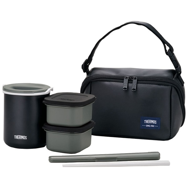 【12個仕掛ける】 【THERMOS サーモス】 保温弁当箱 【引っ敷き黒いこと ごはん量：お茶碗約1.8杯分】 成人男性向け 軽さ パウダーコンパクト