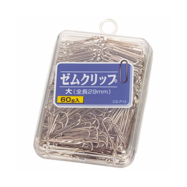 （まとめ） 百獣の王事務器 クリップ 大29粍 60g CS-P13 1箱 【×30仕掛ける】