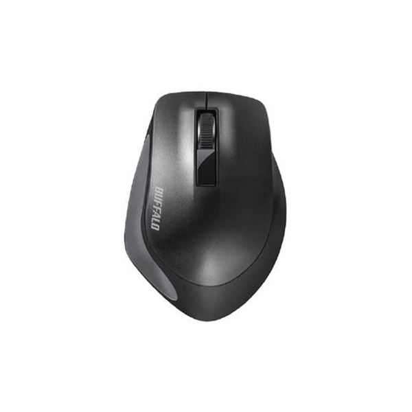 (まとめ)BUFFALO PremiumFit無線マウス ブラックBSMBW300MBK【×3セット】