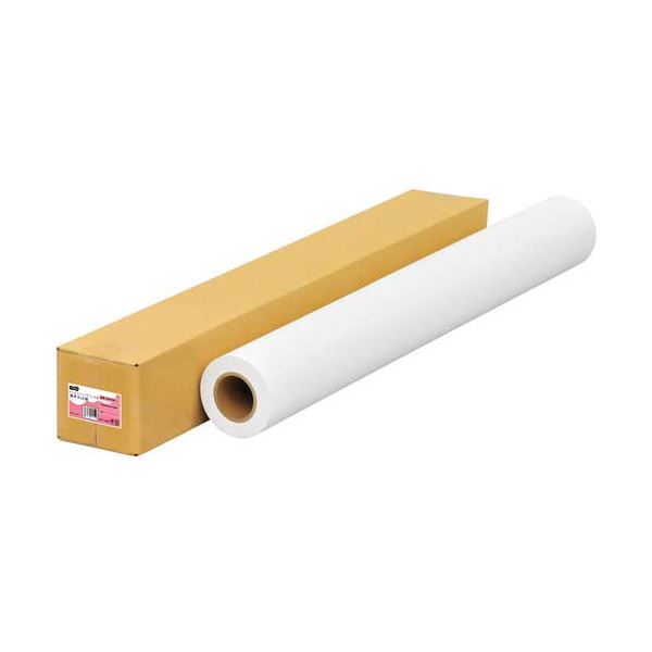 （まとめ）TANOSEEインクジェット用薄っぺらつや消し紙 A0渦巻形 841mm×50m 1本【×2仕掛ける】