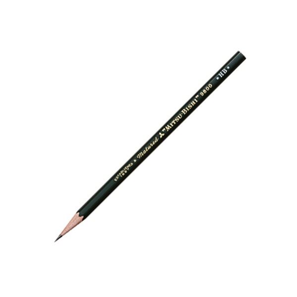 (まとめ) 三菱鉛筆 六角事務用鉛筆 9800 HB K9800HB 1ダース(12本) 【×20セット】