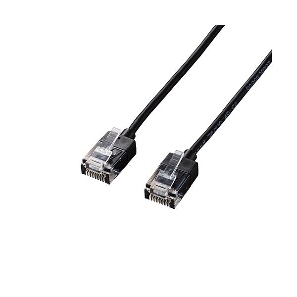 【5個仕掛ける】エレコム ローカルエリアネットワーク有線テレビ/CAT6A/百貨店か細い/10m/黒いこと LD-GPASS/BK10X5