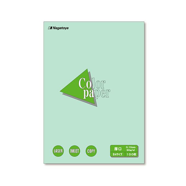 (まとめ) 長門屋バス発着場 Color Paper B4 厚口 浅黄 ナ-2311 1冊（100枚）  【×10仕掛ける】