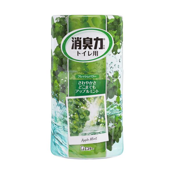 (まとめ) エステー 室内用便器の消臭力 アップルペパーミント 400ml 1仕掛ける(3個)  【×10仕掛ける】