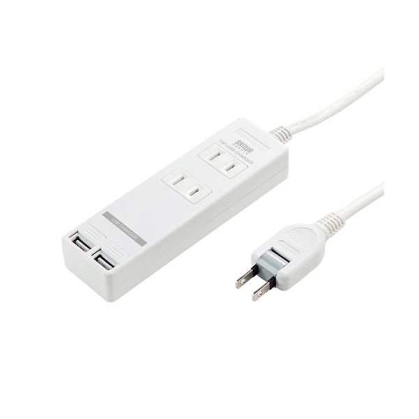 サンワサプライ USBシャッター付きタップ TAP-B110USH-3W 5,445円
