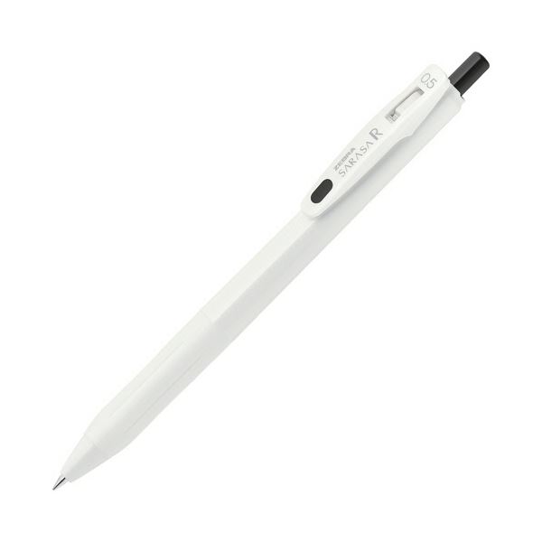 (まとめ) ゼブラ ゲルインクボールペン サラサR 0.5粍 黒 (軸色：白) JJ29-R1-BK2 1仕掛ける(10本) 【×10仕掛ける】