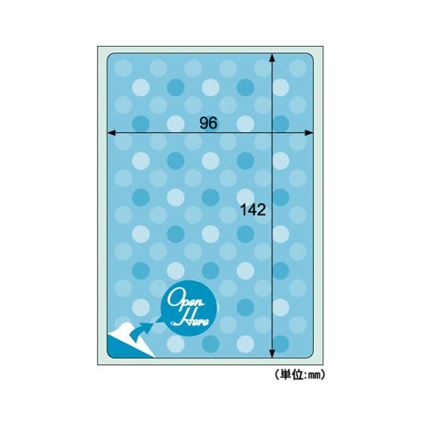 (まとめ) ヒサゴ クラッポドロップ プライバシールブルー A6 1面 下げ札大きさ 96×142粍 QP704S 1冊（5居敷き）  【×30仕掛ける】