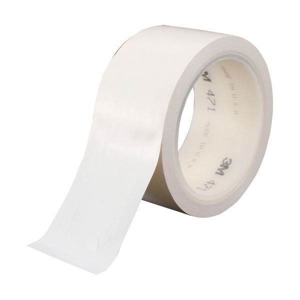 3M プラスチックフィルムテープ47 150mm×18.2m ホワイト 471WHI50X18R 1巻 8,267円