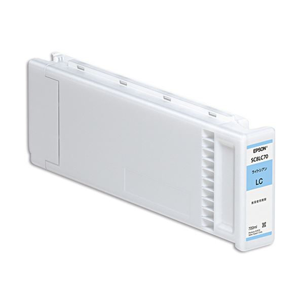 エプソン インクカートリッジライトシアン 700ml SC8LC70 1個｜サイバーベイ