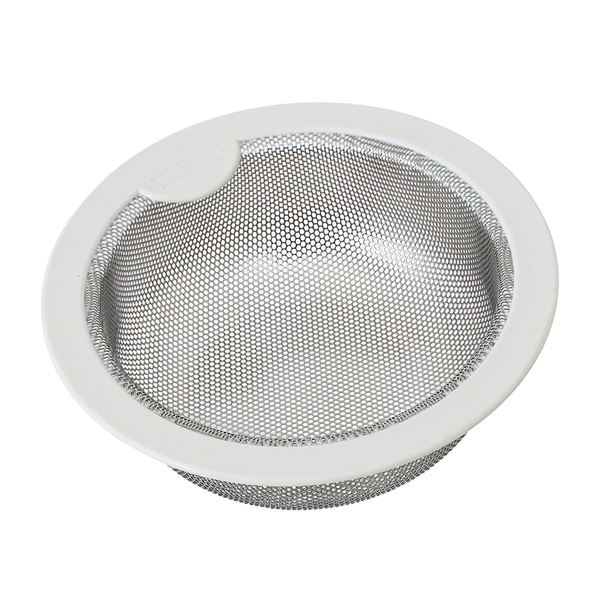 (まとめ) 水抜き口押しかぶせる/御厨子所備品 【キッチンシンク用 ステンレス鋼浅型ゴミカゴ】 差しわたし145粍用 【×20個仕掛ける】