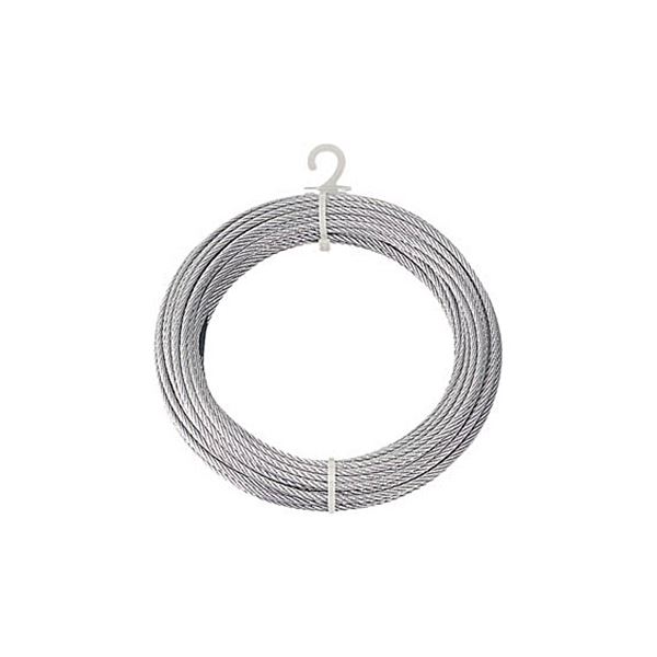 (まとめ) TRUSCO メッキ付ワイヤロープ Φ4mm×30m CWM-4S30 1本 【×3セット】